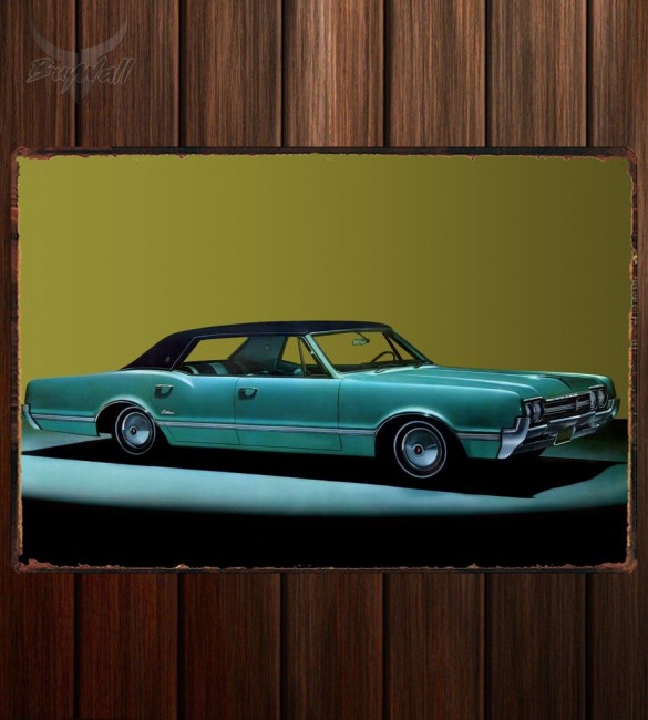 Металлическая табличка Oldsmobile Cutlass Supreme 4-door Hardtop Металлическая табличка Oldsmobile Cutlass Supreme 4-door Hardtop